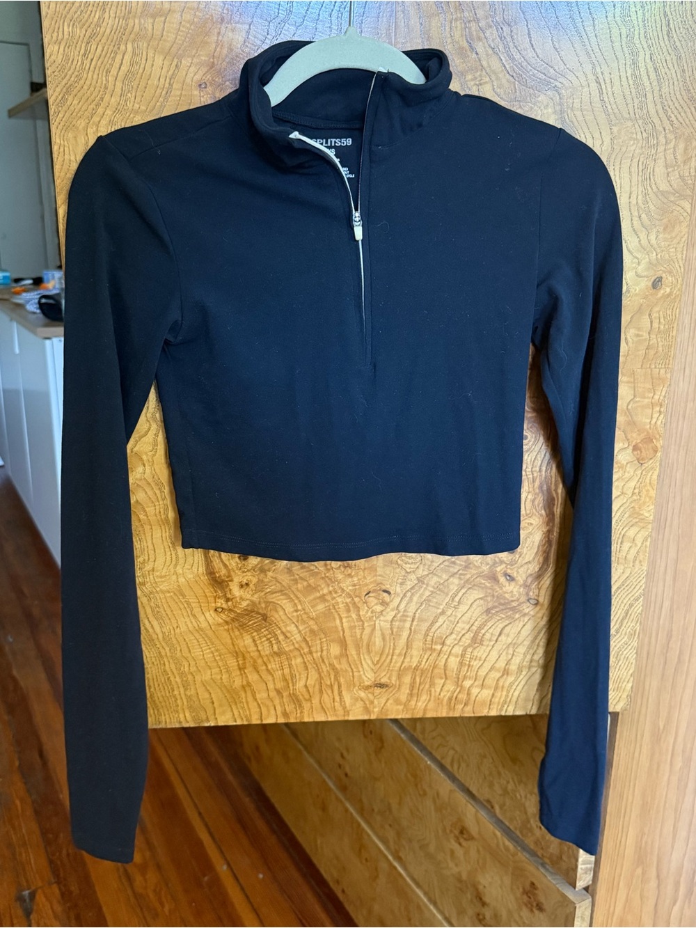 Splits 59 Crop Long Sleeve Half Zip